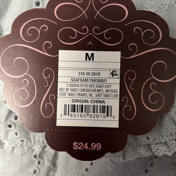 NWT Knox Rose: Off Shoulder Blouse Pale Blue: Medium - Picture 6 of 7